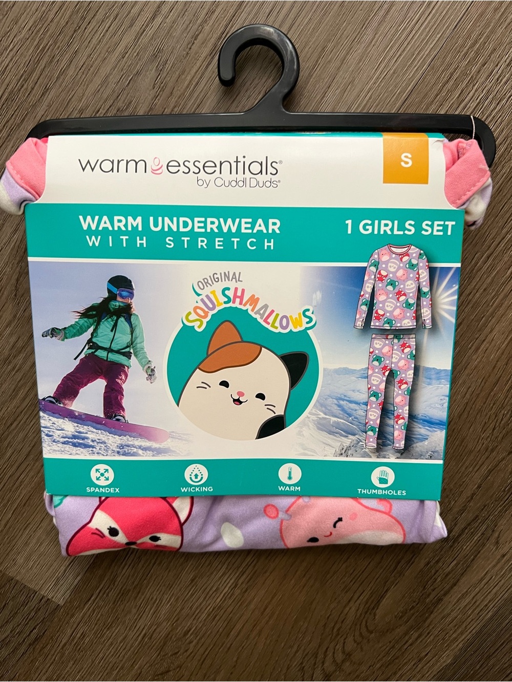 Squishmallows Girls Pajama Set Pink Purple Multicolor